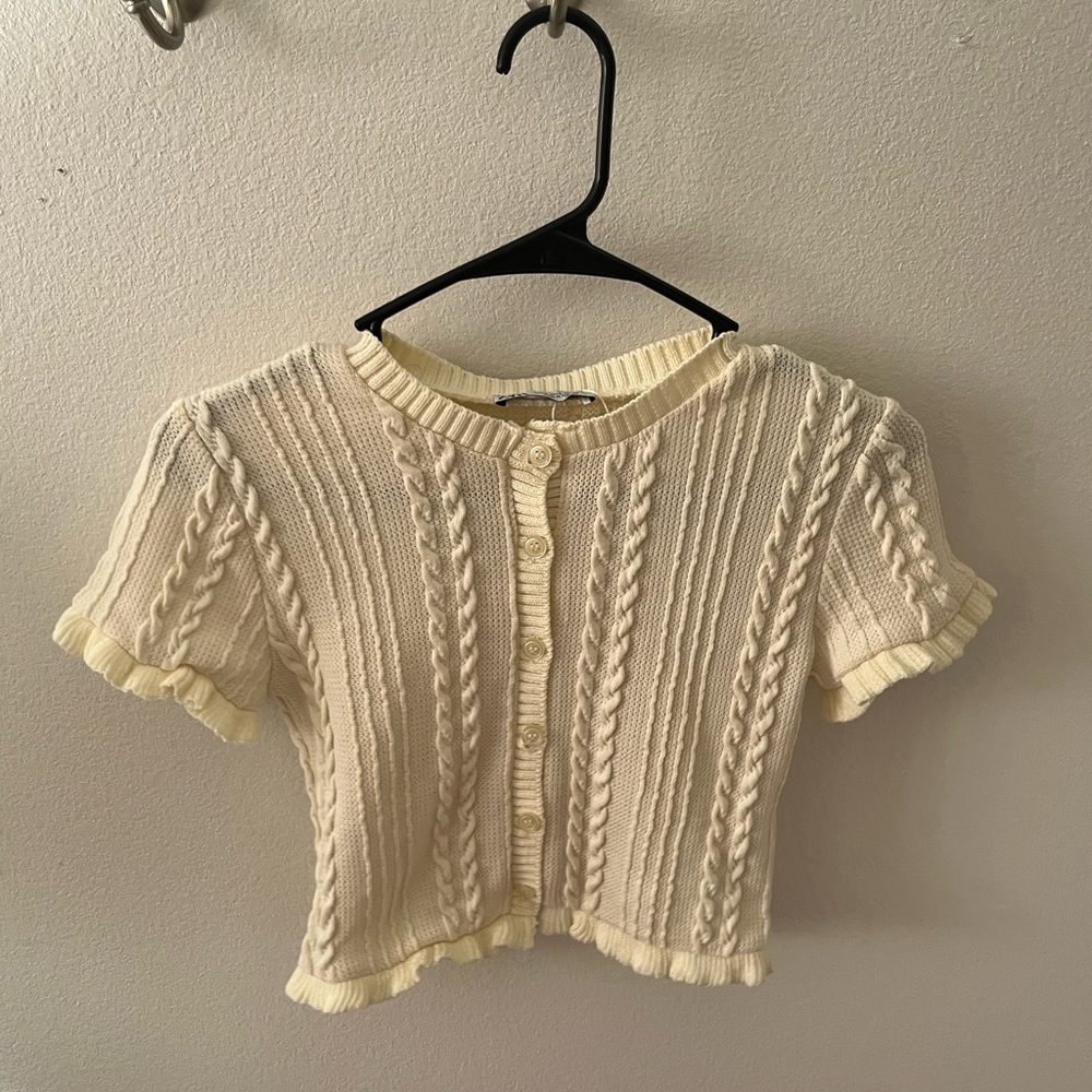 knit Zara crop top